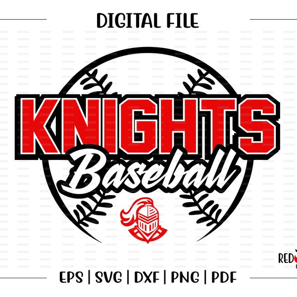 Baseball svg, Knights svg, Baseball, Knight Baseball, Knight, Knights, svg, dxf, eps, png, pdf, sublimation, cut file, htv