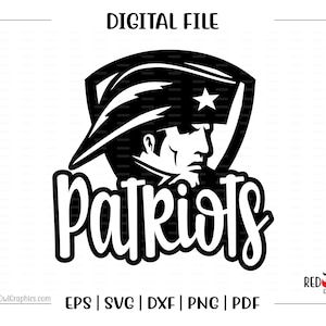 Patriot svg, Patriots svg, Patriot, Patriots, Mascot, clipart, svg, dxf, eps, png, pdf, sublimation, cut file, htv, vector, digital