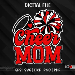 Cheer Mom svg , Cheer Mom png, Mom, Cheer, Cheerleader, Cheerleading, svg, dxf, eps, png, pdf, sublimation, cut file, htv, vector