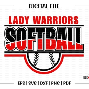 Softball svg, Warrior Softball svg, Warrior, Warriors, Softball, svg, dxf, eps, png, pdf, sublimation, cut file, htv, vector, digital