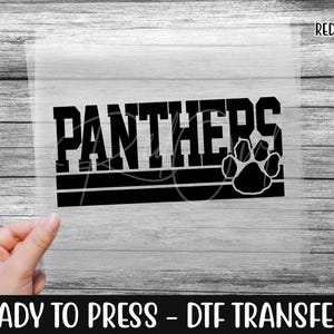Ready To Press, Panther, Panthers, Paw, DTF Transfer, Heat Transfer, Panthers DTF, DTF, Panthers Transfer, Direct To Film