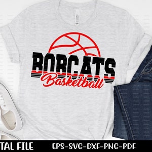 Basketball Svg Bobcat Basketball Svg Bobcat Bobcats - Etsy