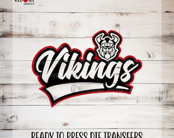 Ready To Press, Vikings, Vikings, DTF, Custom DTF Transfer, Heat Transfer,DTF, Vikings Transfer, Direct To Film