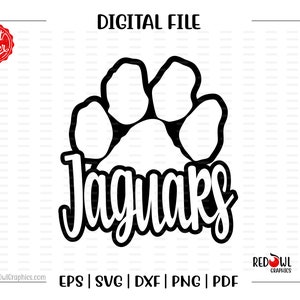 Jaguar svg, Jaguars svg, Paw svg, Jaguar, J, Jaguars, Paw, svg, dxf, eps, png, pdf, sublimation, cut file, htv, clipart, design, cutter