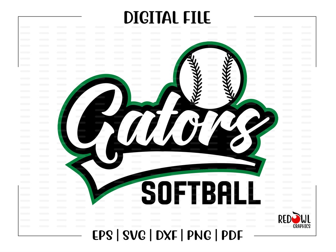 Gator Softball Svg, Softball Svg, Gator, Gators, Softball, Design, Svg