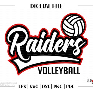 Volleyball svg, Raiders Volleyball svg, Raiders, Raider, Volleyball, svg, dxf, eps, png, pdf, sublimation, cut file, htv, vector, digital