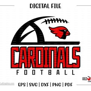 Football svg, Cardinal Football, Cardinal, Cardinals, Football, svg, dxf, eps, png, pdf, sublimation, cut file, htv, vector, digital, htv