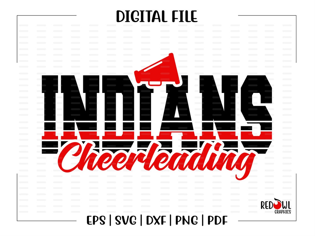 Cheer Svg, Indian Cheer, Indian, Indians, Cheer, Cheerleader, Cheerleading, Svg, Dxf, Eps, Png