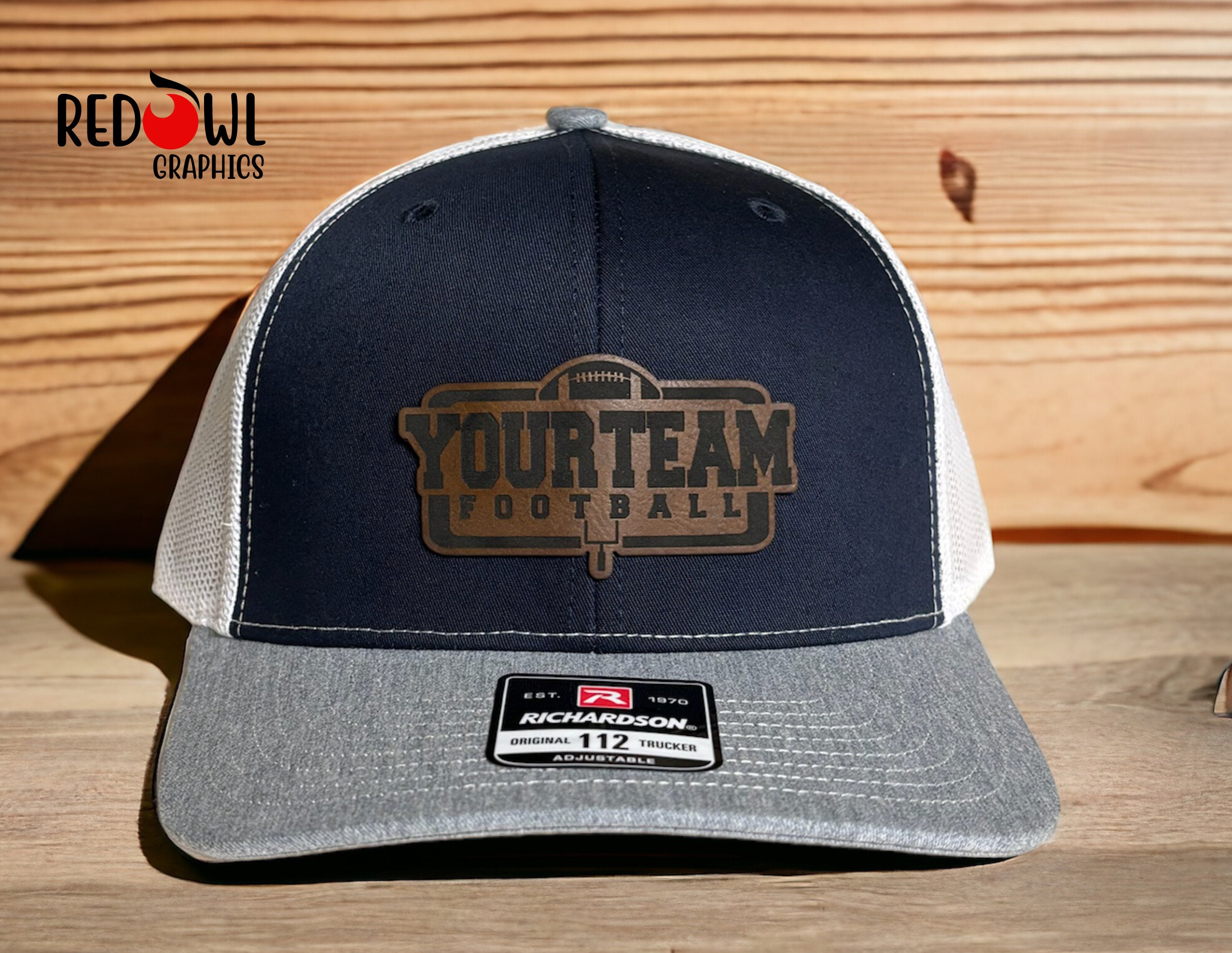 Football Hat Football Cap Personalized Hat Custom Hat Cap Football Leather Patch Team School Coach Dad Mom Etsy