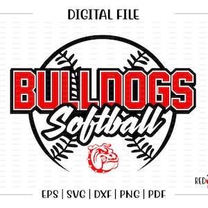 Softball svg, Bulldogge Softball svg, Bulldogge, Bulldoggen, Softball, Bulldogge Softball, svg, dxf, eps, png, pdf, Sublimation, geschnittene Datei, htv