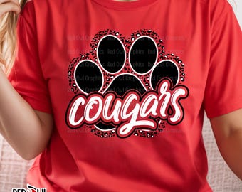 Cougar Shirt, Cougar T-Shirt, Leopard, Cougars, T-Shirt, Sweatshirt, Hoodie, Sticker, Crewneck, Teacher, Sister, Brother, Mom, Dad, Coach