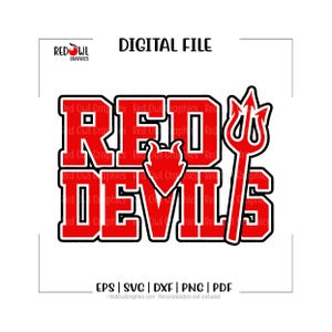 Diablo rojo SVG, Diablos SVG, Diablo rojo, Diablos rojos, Diablo, SVG, DXF, EPS, PNG, PDF, Sublimación, Archivo de corte, HTV, Vector, Digital