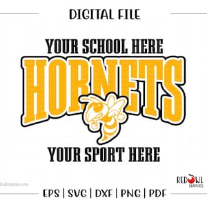 Hornet svg, Custom, Personalized, Hornets png, Hornets, Hornet, Sport, Mascot, svg, dxf, eps, png, pdf, sublimation