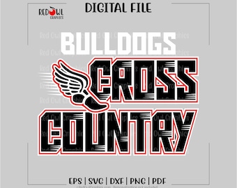 Bulldogs Cross Country svg, Bulldog, Cross Country png, svg, dxf, eps, png, pdf, sublimation, cut file, htv, vector, digital,Mom,Dad,Coach