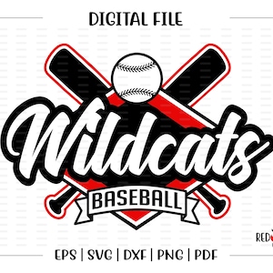 Baseball svg, Wildcat Baseball svg, Wildcat, Wildcats, Baseball, svg, dxf, eps, png, pdf, sublimation, cut file, htv, vector, digital