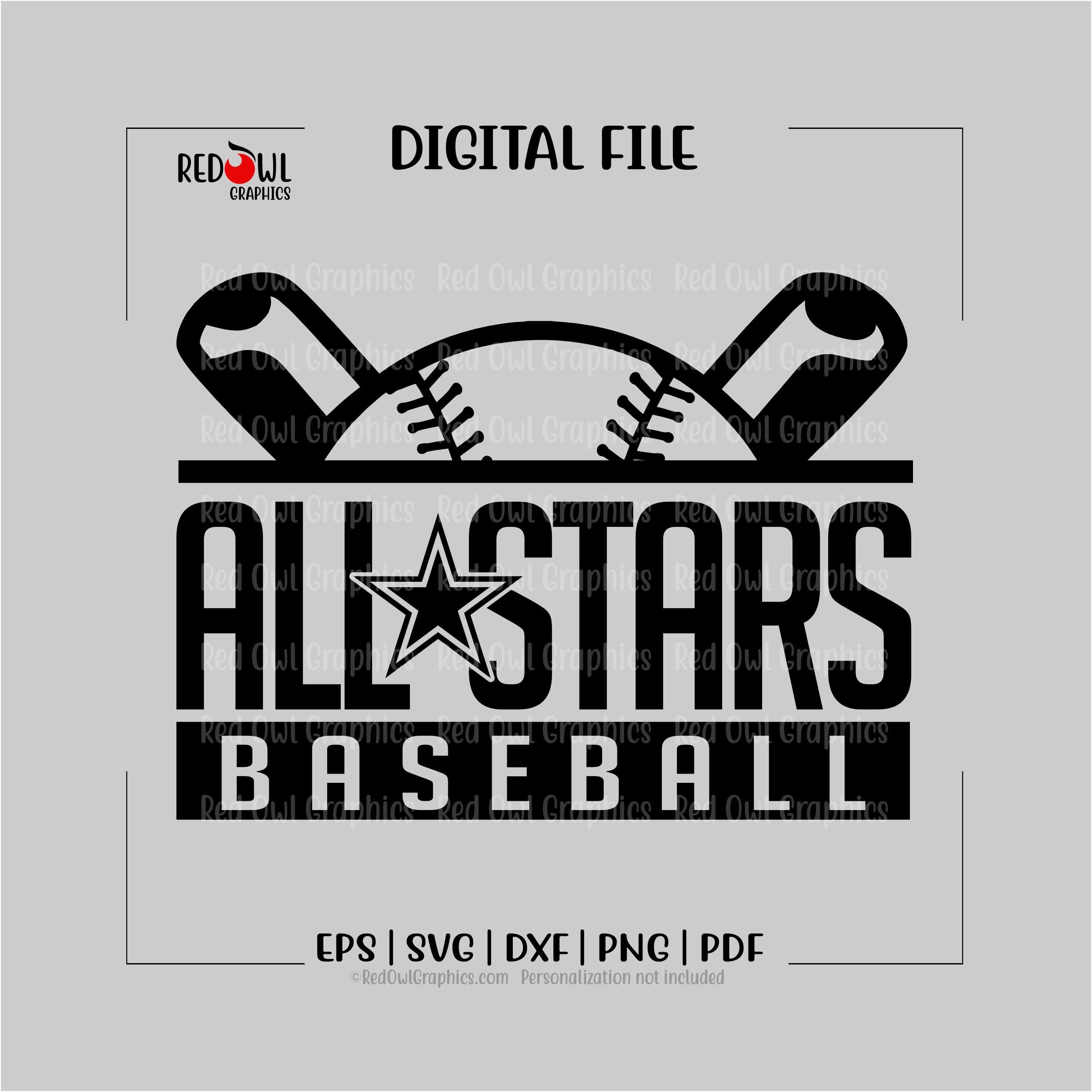 All Star Svg, All-star Svg, Baseball Svg, Baseball, All Stars, All ...