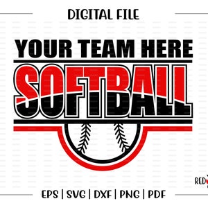 Custom, Personalized, Softball svg, Softball, School, Team, Mascot, svg, dxf, eps, png, pdf, sublimation