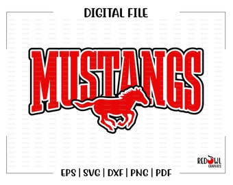 Mustangs svg, Mustang svg, Mustang, Mustangs, Clipart, vector, Team, Mascot, svg, dxf, eps, png, pdf, sublimation, cut file, htv