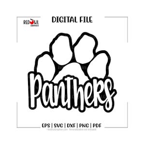 Panther svg, Panthers svg, Paw svg, Panther, P, Panthers, Paw, svg, dxf, eps, png, pdf, sublimation, cut file, htv, vector, digital