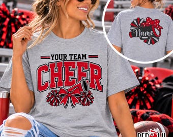 Personalized Cheer Shirt, Cheerleader Shirt, Cheerleading Shirt, Mascot, T-Shirt, Sweatshirt, Hoodie, Coach, Mom, Any Team