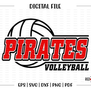 Volleyball svg, Pirate Volleyball svg, Pirate, Pirates, Volleyball, svg, dxf, eps, png, pdf, sublimation, cut file, htv, vector, digital
