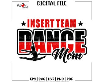 Danse maman svg, danse maman, danse, danseuse, maman, svg, dxf, eps, png, pdf, sublimation, fichier de coupe, htv, vecteur, numérique