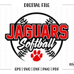 Softball svg, Jaguar Softball svg, Jaguar, Jaguars, Softball, svg, dxf, eps, png, pdf, sublimation, cut file, htv, vector, digital