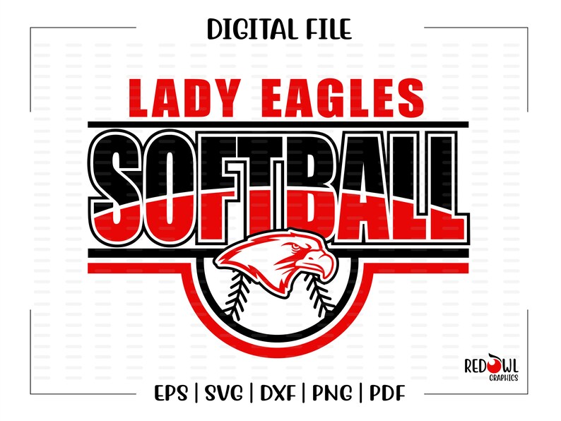 Lady Eagles Softball Svg Softball Svg Lady Eagle Eagles Etsy