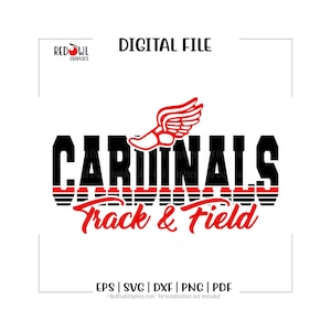 Track svg, Cardinal Track svg, Cardinal, Cardinals, Track, Field, svg, dxf, eps, png, pdf, sublimation, cut file, htv, vector, digital