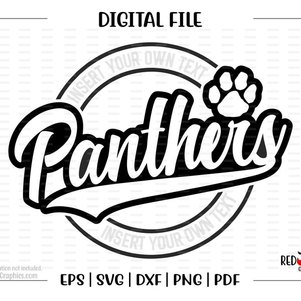Panther svg, Panthers svg, Paw svg, Panther, Panthers, Paw, svg, dxf, eps, png, pdf, sublimation, cut file, htv, design, digital, clipart