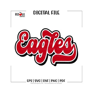 Eagles svg, Eagle png, Team Mascot, School, Teacher, Coach, Retro, svg, dxf, eps, png, pdf, cut file, htv, vector, digital, clipart