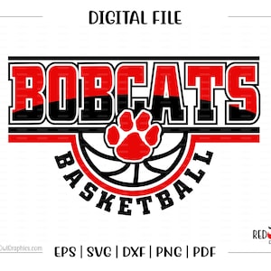 Basketball svg, Bobcat Basketball svg, Bobcat, Bobcats, Basketball, svg, dxf, eps, png, pdf, sublimation, cut file, htv, vector, digital