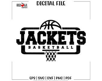 Jassen basketbal svg, gele jas, gele jas, teammascotte, school, svg, dxf, eps, png, pdf, sublimatie, gesneden bestand, htv, clipart, ontwerp