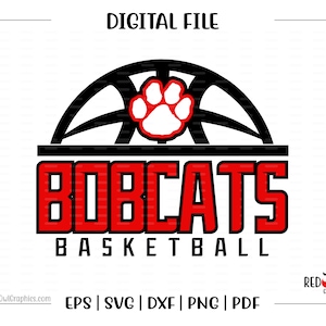 Basketball svg, Bobcat Basketball svg, Bobcat, Bobcats, Basketball, svg, dxf, eps, png, pdf, sublimation, cut file, htv, mom,dad,coach