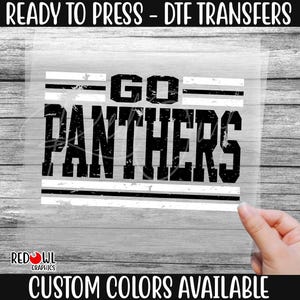 Ready To Press, Panther, Panthers, Paw, Custom DTF Transfer,Heat Transfer,Panthers DTF,DTF,Panthers Transfer, Direct To Film