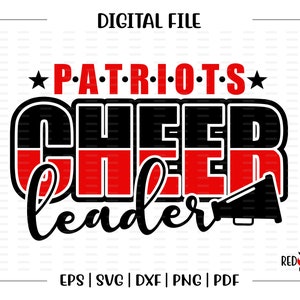 Cheerleader svg, Patriot, Patriots, Cheer, Cheerleader, svg, dxf, eps, png, pdf, sublimation, cut file, htv, vector, digital, clilpart