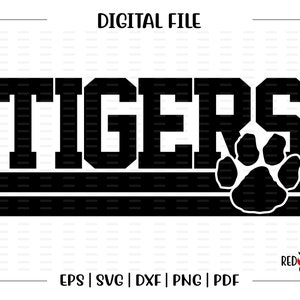 Tiger svg, Tigers svg, Tiger, Tigers, Team, Clipart, Maskottchen, Schule, svg, dxf, eps, png, pdf, Sublimation, geschnittene Datei, HTV, Vektor, digital