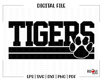 Tiger svg, Tigers svg, Tiger, Tigers, Team, Clipart, Mascot, School, svg, dxf, eps, png, pdf, sublimation, cut file, htv, vector, digital