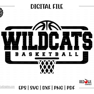 Basketball svg, Wildcat Basketball svg, Wildcat, Wildcats, Basketball, svg, dxf, eps, png, pdf, sublimation, cut file, htv, vector, digital