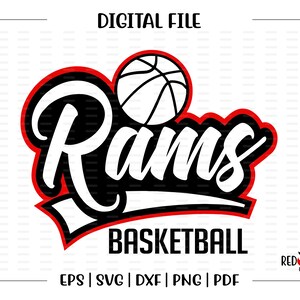 Basketball svg, Ram Basketball svg, Ram, Rams, Basketball, svg, dxf, eps, png, pdf, sublimation, cut file, htv, vector, digital, clipart