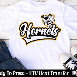 Ready To Press, Hornet, Hornets, Mascot, Transfer, HTV, Heat Transfer, Vinyl