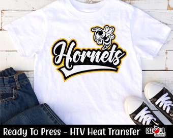 Ready To Press, Hornet, Hornets, Mascot, Transfer, HTV, Heat Transfer, Vinyl