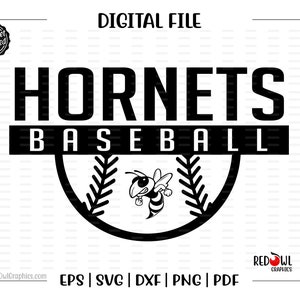 Baseball svg, Hornet Baseball svg, Hornet, Hornets, Baseball, svg, dxf, eps, png, pdf, sublimation, cut file, htv, clipart, digital