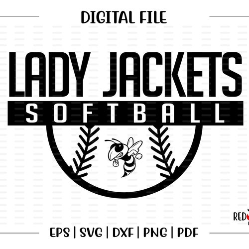 Yellow Jackets Softball PNG Softball Sublimation Design Etsy