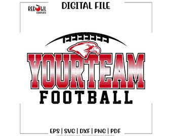 Custom, Personalized, Football svg, Football, School, Team, Mascot, svg, dxf, eps, png, pdf, sublimation