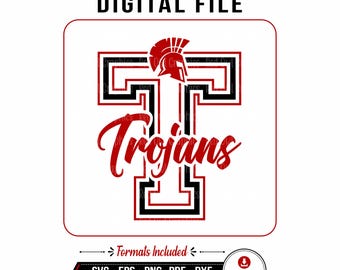 Trojan svg, Trojans svg, Trojan, Trojans, Mascot, School, svg, dxf, eps, png, pdf, sublimation, cut file, htv
