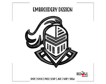 Knight Embroidery, Knights, Embroidery Design, Mascot, School, Embroidery, Machine, Design, dst, xxx, pes, exp, jef, vip, sew