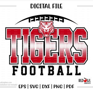 Football svg, Tiger Football svg, Tiger, Tigers, Football, Tiger svg, svg, dxf, eps, png, pdf, sublimation, cut file, htv, vector, digital