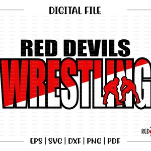 Lucha libre SVG, Diablo rojo SVG, Diablo rojo, Diablo, Lucha libre del diablo rojo, Lucha libre, Luchador, SVG, DXF, EPS, PNG, PDF, Sublimación, Archivo de corte, HTV