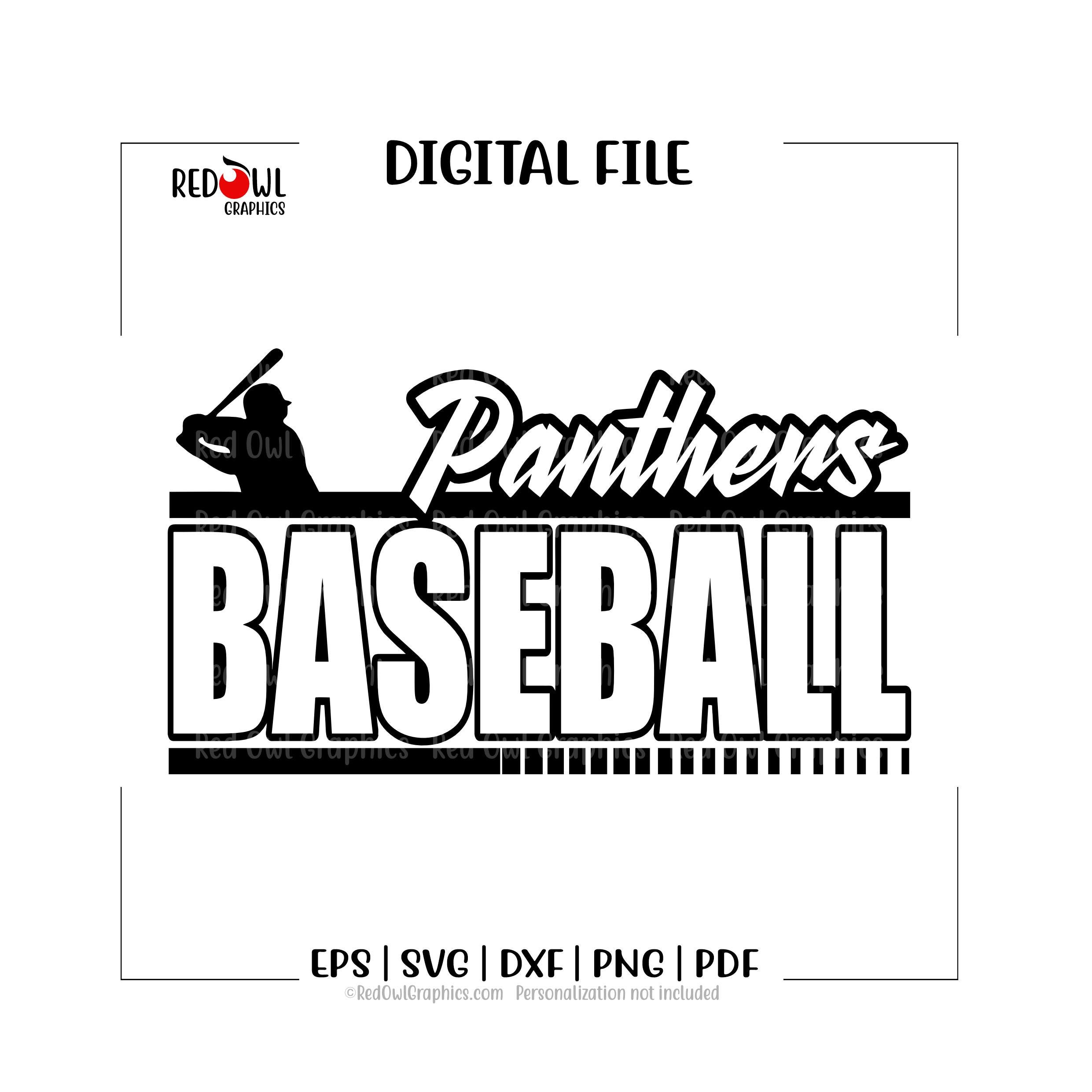 Panthers Baseball Svg, Panther, Team Mascot, Coach, Dad, Mom, Svg, Dxf ...